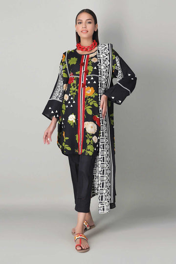 Khaadi Ak20414 Black Winter Collection 2020